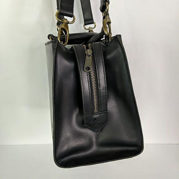 Baseballism Glove Black Leather Purse Shoulder Bag Satchel Structured Luggage - Picture 5 of 13